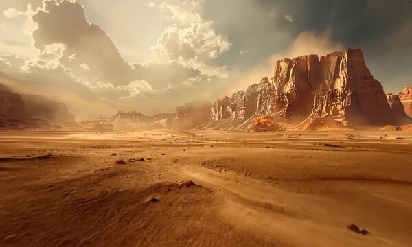 Across the barren sands of a desert world, winds whisper tales of civilizations long lost to the ravages of time. Video