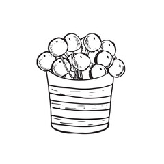  Graphic forest theme. Hand draws graphic illustrations on a white background. Graphic forest theme for design