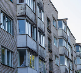 Shot the facade of the old building. Architecture