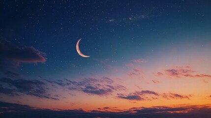 Crescent Moon and Stars