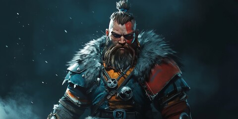 Fototapeta premium A character from the game. Website header or desktop wallpaper