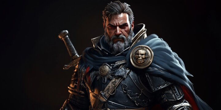 Fototapeta A character from the game. Website header or desktop wallpaper