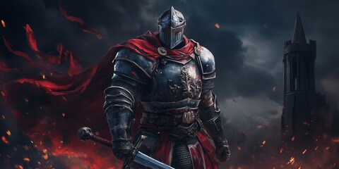 Fototapeta premium A character from the game. Website header or desktop wallpaper