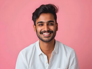 Obraz premium Portrait of a cheerful Indian man
