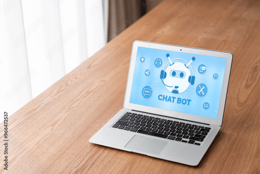 Poster chatbot software application for modish online business that automatically reply to customer questio
