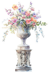 Obraz premium PNG Elegant floral arrangement illustration