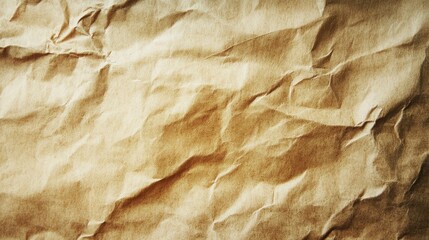 textured brown paper background with crumples and folds