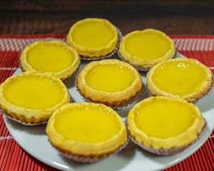 Egg Tarts, egg tartlets, oriental sweets