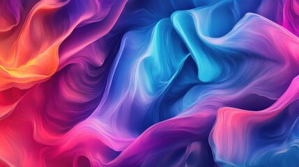 Obraz premium Abstract Swirling Pattern of Vivid Colors