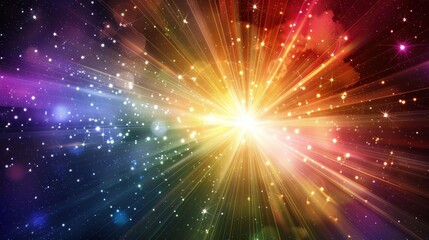 Fototapeta premium Cosmic Explosion of Light