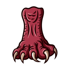 Fototapeta premium Monster foot