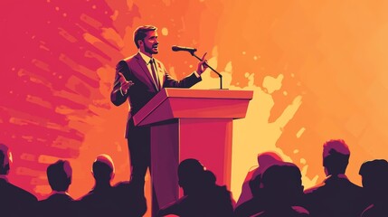 public speaking illustration 