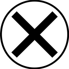 Obraz premium Close button icon: design symbolizing exit and closure