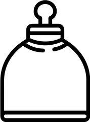 Obraz premium Bottle icon illustration with simple design