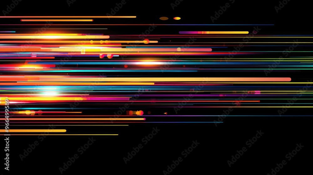 Wall mural Abstract Light Trails