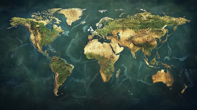 wold map illustration 