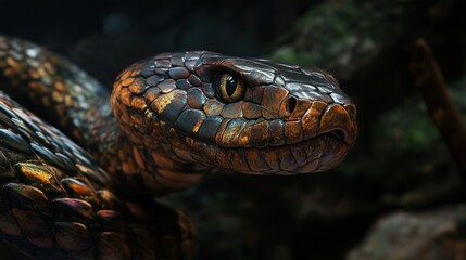 Close-up of a Snake's Head