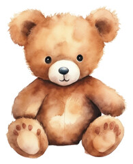 Obraz premium PNG Plush bear toy representation.