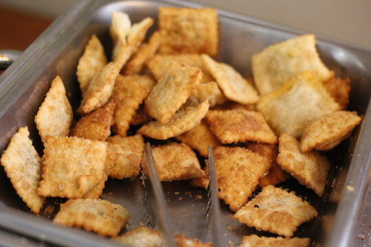 pastel frito na hora