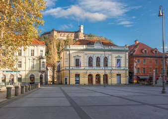 Obraz premium The Congress square - Ljubljana, Slovenia