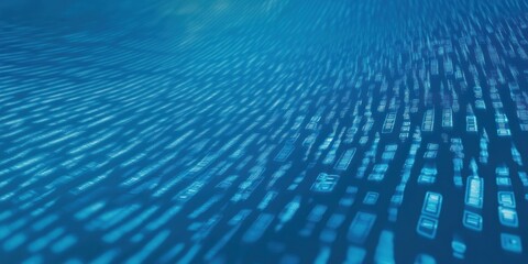 Background Abstract for Blue colored Tech Finance Fintech Pixel Pattern. Abstract Business Tech Science Vector Backdrop