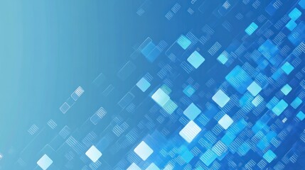 Background Abstract for Blue colored Tech Finance Fintech Pixel Pattern. Abstract Business Tech Science Vector Backdrop