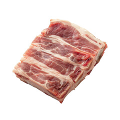 High-quality, fresh slab of raw pork ribs, perfect for grilling, smoking, or roasting. Ideal for delicious homemade BBQ.