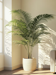 Obraz premium An Arecaceae Plant in Living Room with Natural Lighting