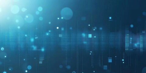 Background Abstract for Blue colored Tech Finance Fintech Pixel Pattern. Abstract Business Tech Science Vector Backdrop