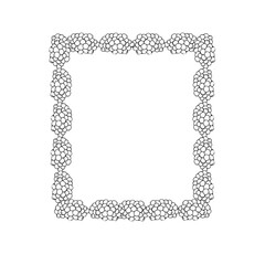 Wildflowers in graphics. Hand draws graphic illustrations on a white background. Wildflowers theme for design