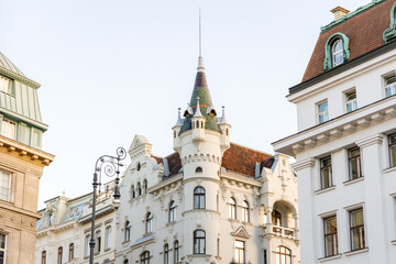 Obraz premium top of an old building