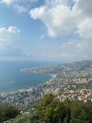 view of the city from the top of the mountain
