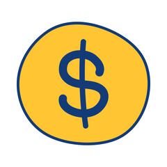 Finance Doodle Icon for Financial and Business Designs