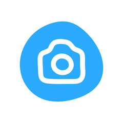 Contact and Social Media Doodle Icon Set for Digital Communication