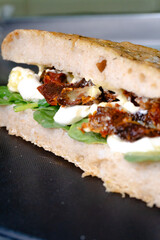 capresse foacaccia sandwich