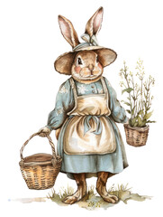 Obraz premium PNG Art basket person plant.