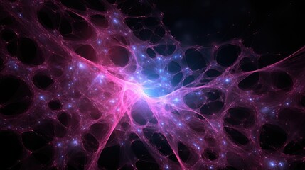 A mesmerizing abstract background with a delicate web of glowing lines and vibrant colors.