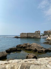 old castle in the sea