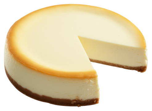 PNG Plain cheesecake dessert food white background.