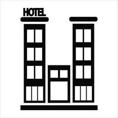 hotel vector icon line template