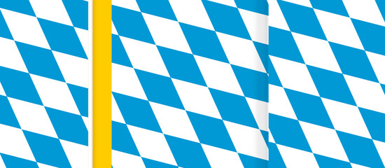 Obraz premium Bavaria Munich Oktoberfest flag background creative abstract 
