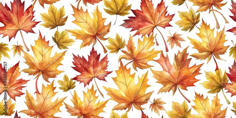 Wall mural autumn leaves background