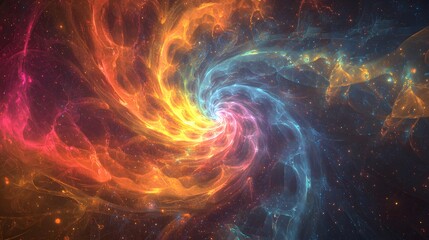 Cosmic Vortex of Fire and Water.