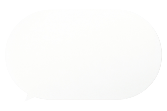 PNG Speech bubble paper white text.