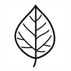 Organic Leaf Icon: Natural Design for Eco-Friendly Graphics