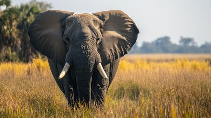 Fototapeta premium African Elephant in the Wild
