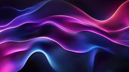 Obraz premium Abstract Flowing Neon Waves