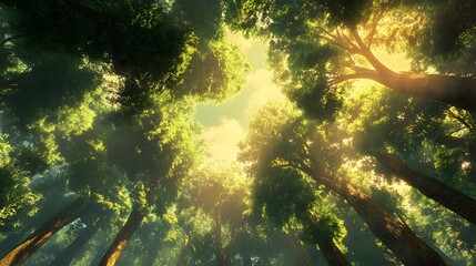 view Sunlight Through the Trees