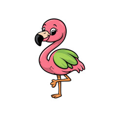 Obraz premium pink flamingo