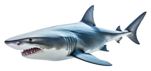 Naklejka premium PNG Shark animal fish white background.